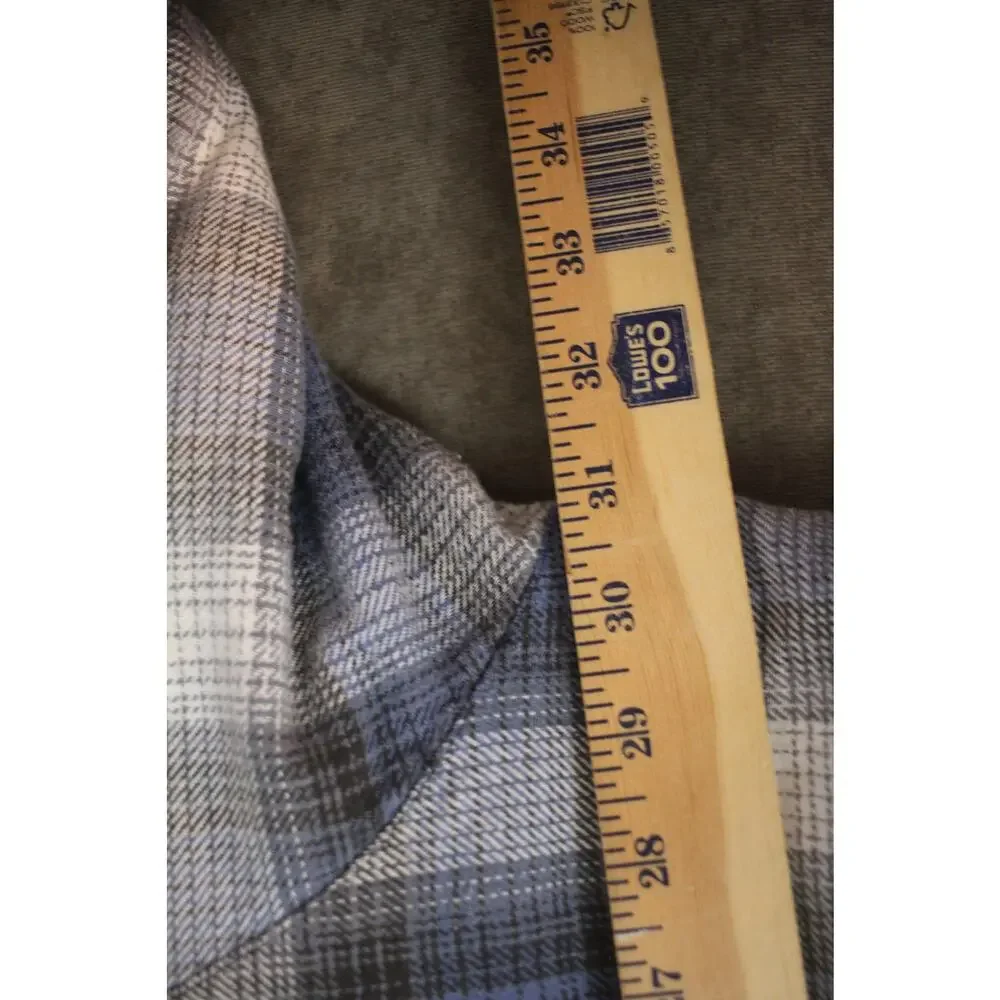 Vintage I.C. Mist Sherpa Lined Plaid Flannel Jacket 3X Heavyweight Workwear